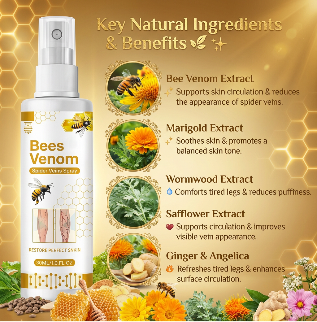 Bee Venom Spider Veins Spray Pack of 3